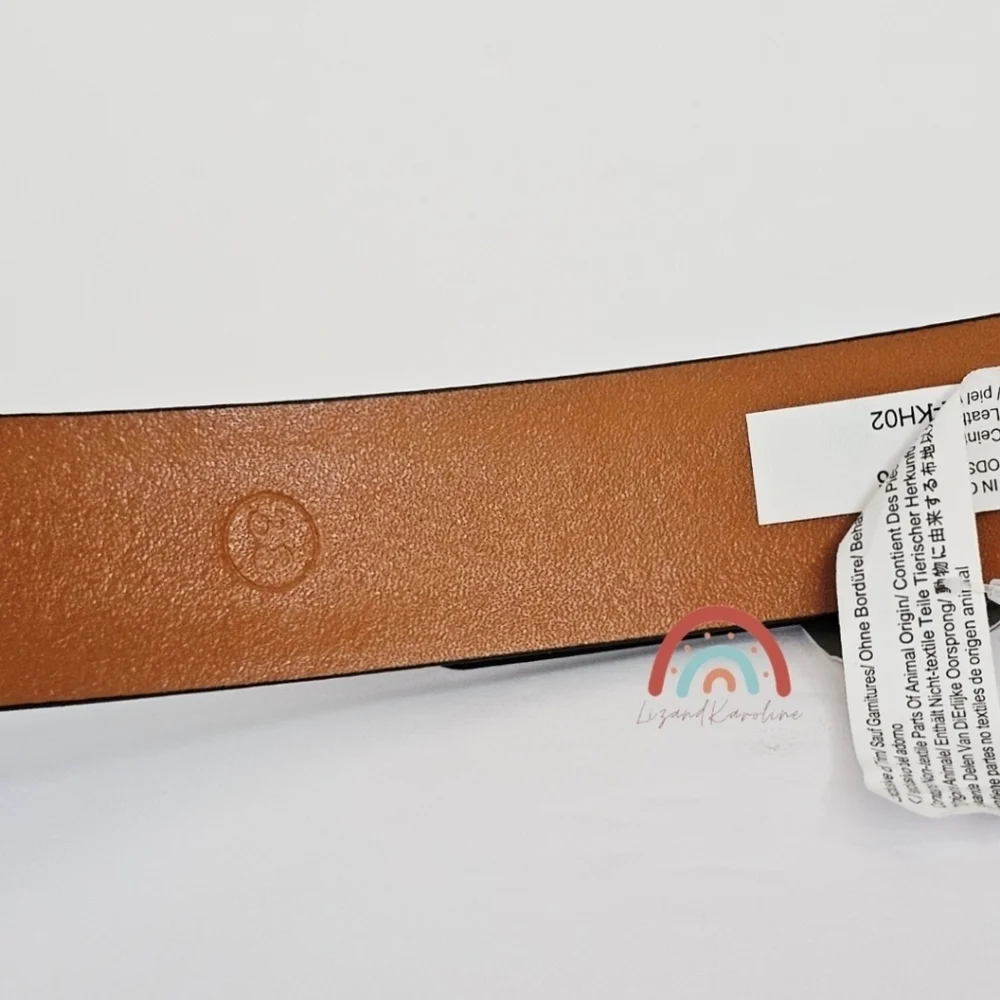 New! J. Crew Leather Round Buckle Dress Belt in Maple